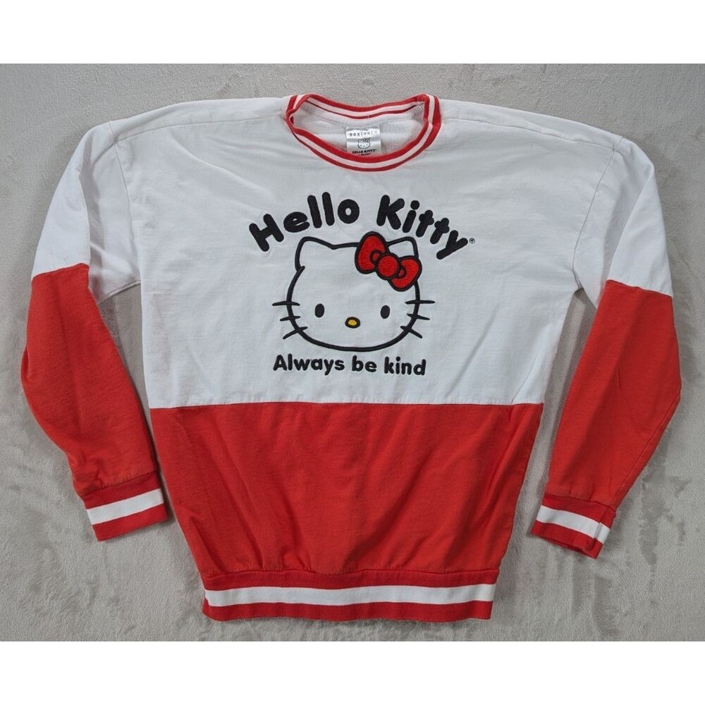 BoxLunch Hello Kitty Crewneck Women's XXS "Always Be Kind" Kawaii Harajuku Y2K